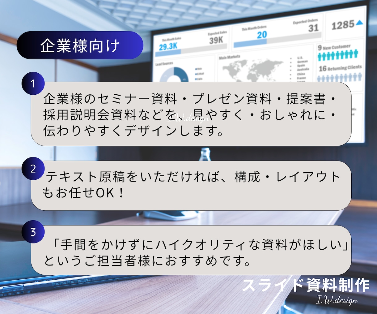 企業様向け　セミナー資料制作致します 社内報・営業資料・講演用もお任せください イメージ2
