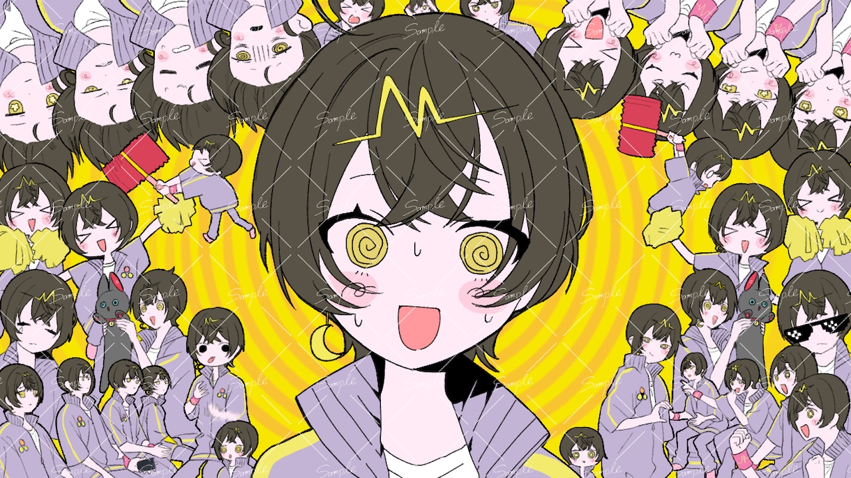 歌ってみた用イラストを作成します 本家に寄せたテイストでお描きします！描きおろしも可能です！ イメージ5