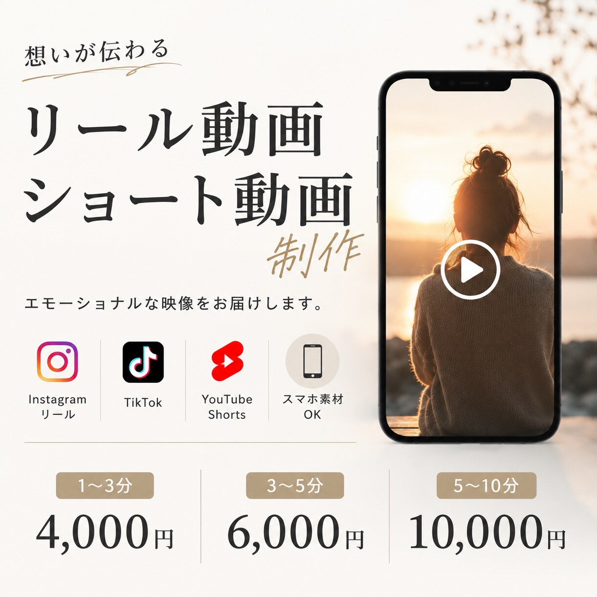想いや感情を映像で伝える動画を作ります 何度も見返したくなる作品に仕上げます イメージ1
