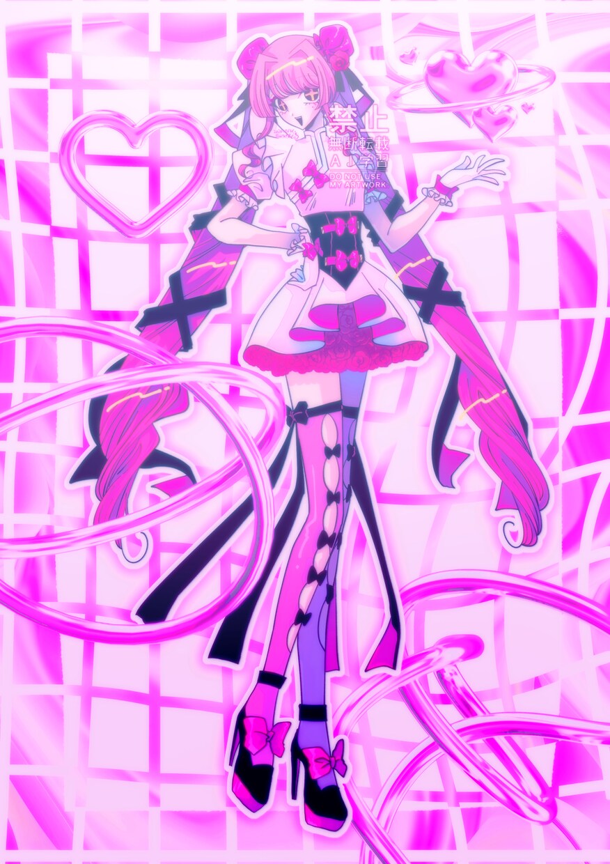 グッズや壁紙、立ち絵にも映える全身イラスト描きます 花や宝石など華やかが得意！あなた好みの女の子描きます。 イメージ1