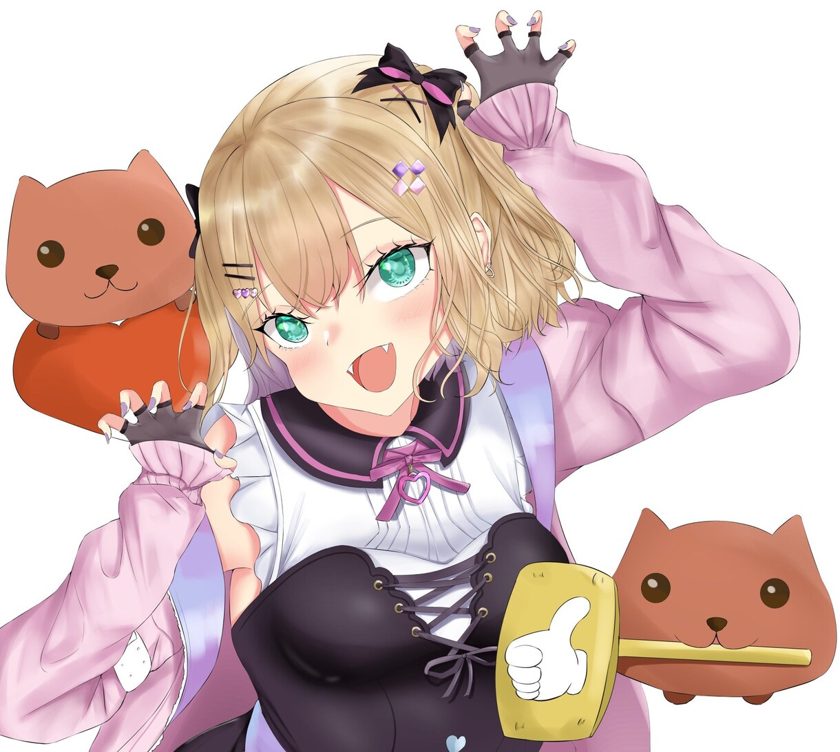 女の子のイラストを描きます 一次創作・オリキャラの一枚絵をお描きします イメージ9