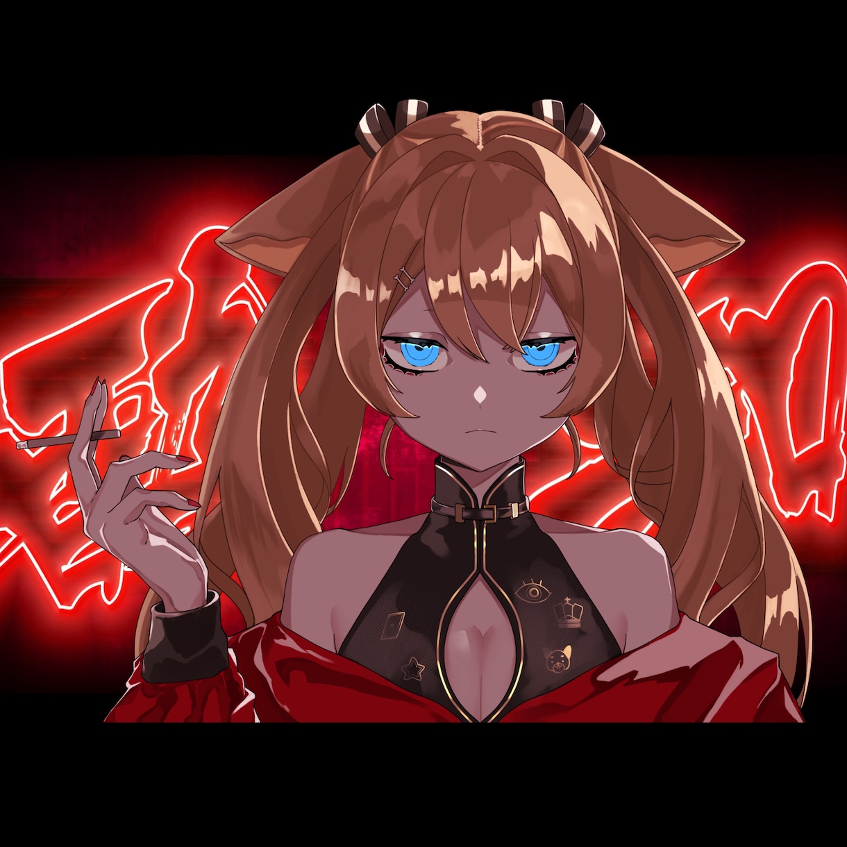 非トレス！歌ってみたサムネイル描きます トレスをしないので安全！本家に寄せた絵柄でもオリジナルでも イメージ2