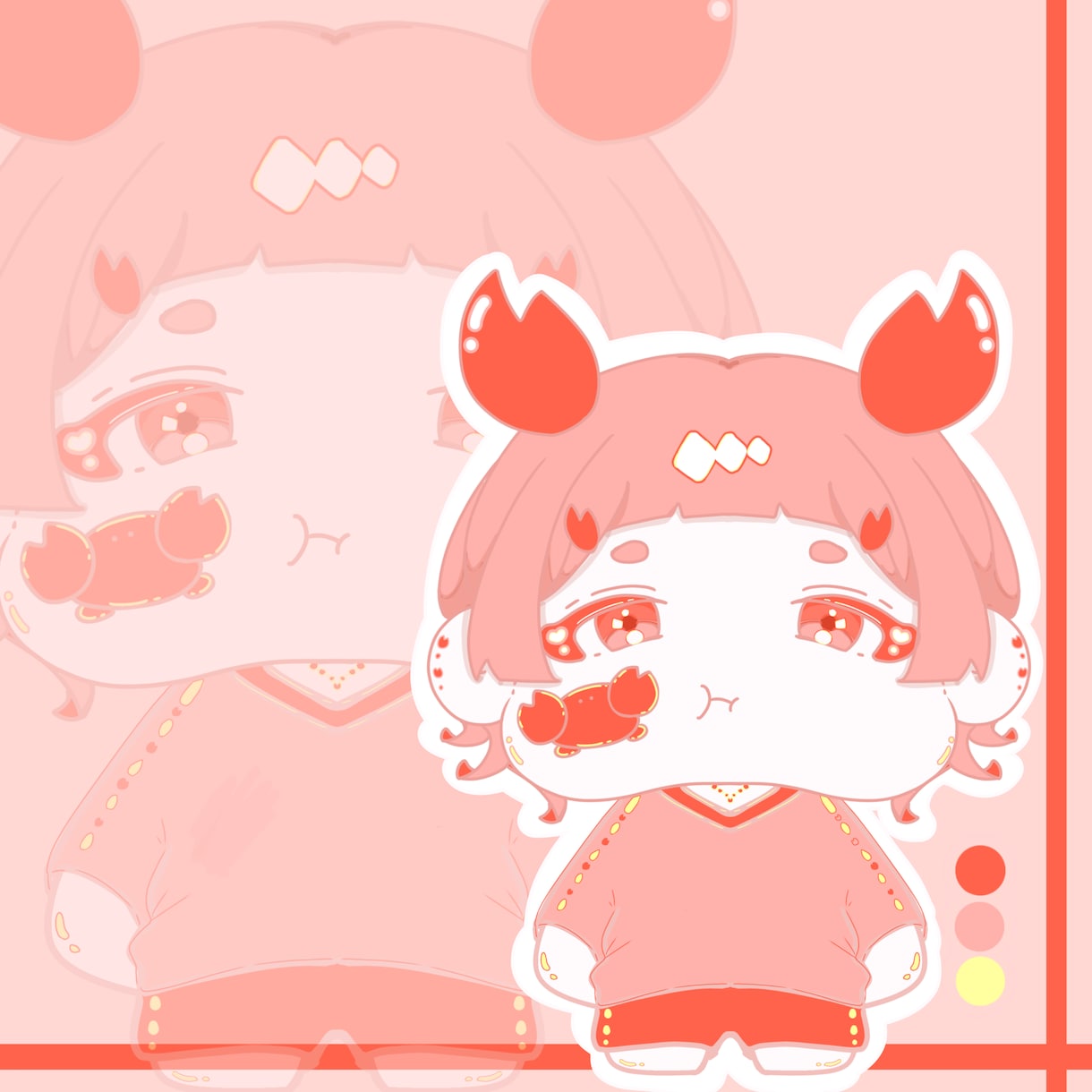 修正無料！もちもちお顔描きます 商用利用◎デフォルメミニキャラをお届けします！ イメージ3