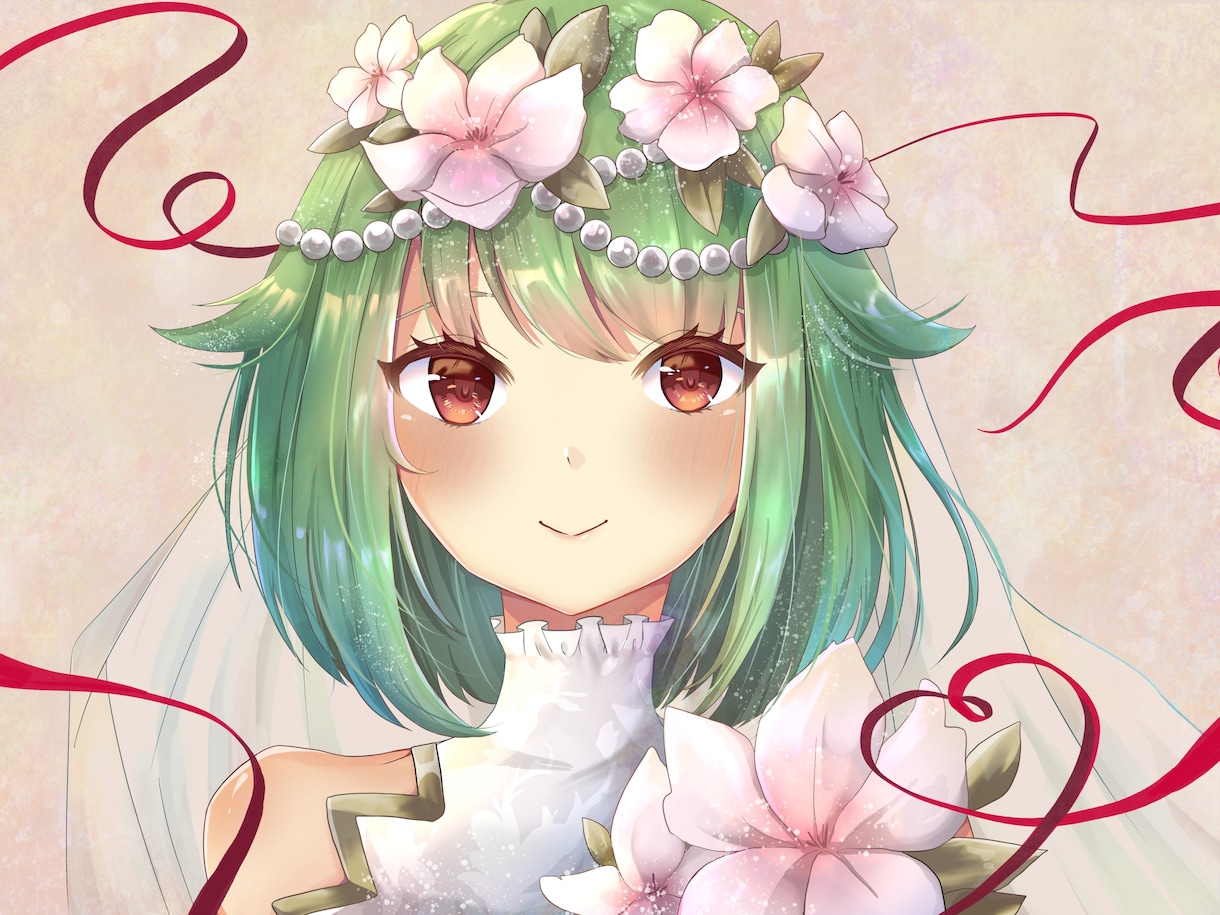 SNSアイコンやサムネイルに使えるイラスト描きます キラキラ可愛い！美少女イラストをお求めの方！ イメージ8