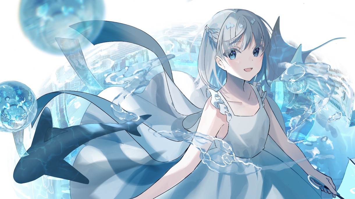 MVイラスト、サムネ描きます 青色が得意です！なんでもご相談ください イメージ6