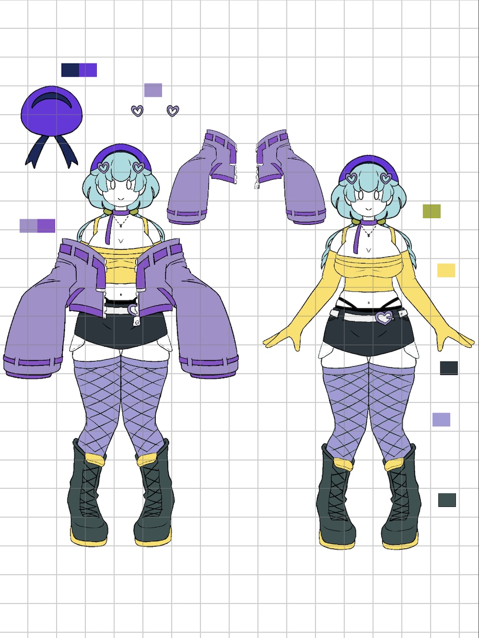 Vtuberさん・キャラクターの衣装デザインします お試ししてみたい方いかがでしょう？ イメージ1