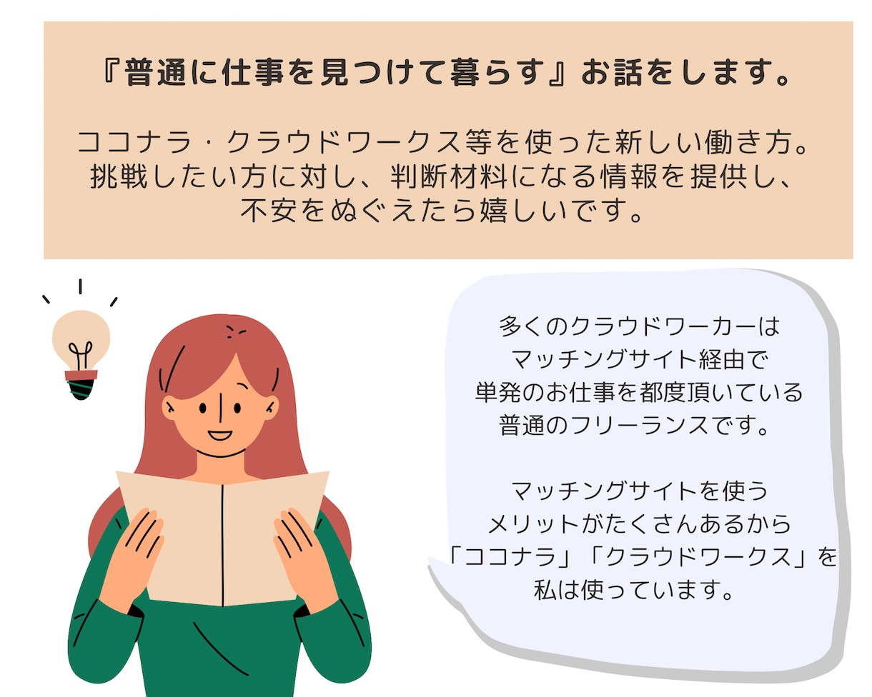自営未経験・在職中の方：在宅ワークの相談に乗ります テキストチャットで状況整理、次の一手を一緒に考えます イメージ2
