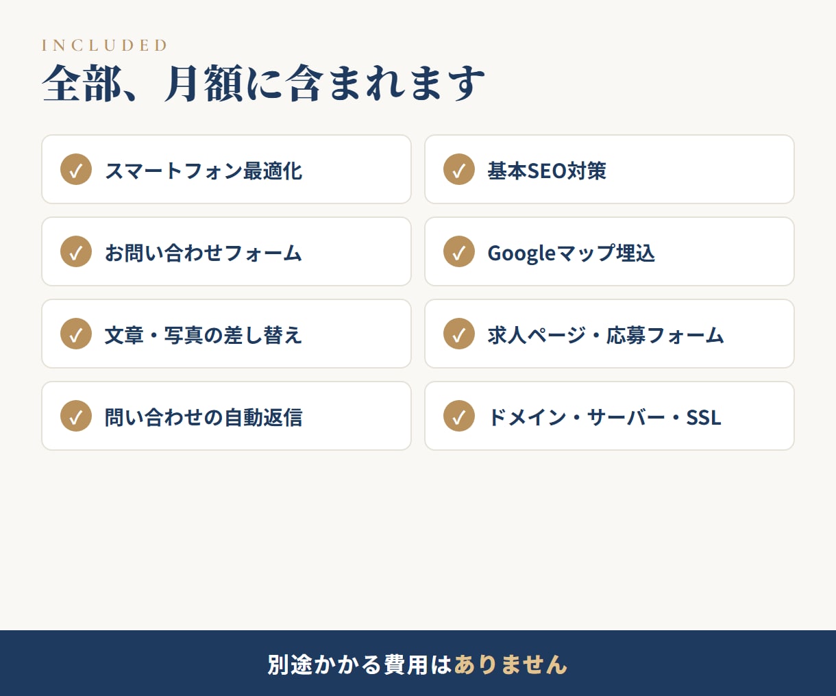ホームページの月額運用・修正を承ります 修正は何度でも。ドメイン・サーバー込みの月額プラン イメージ2