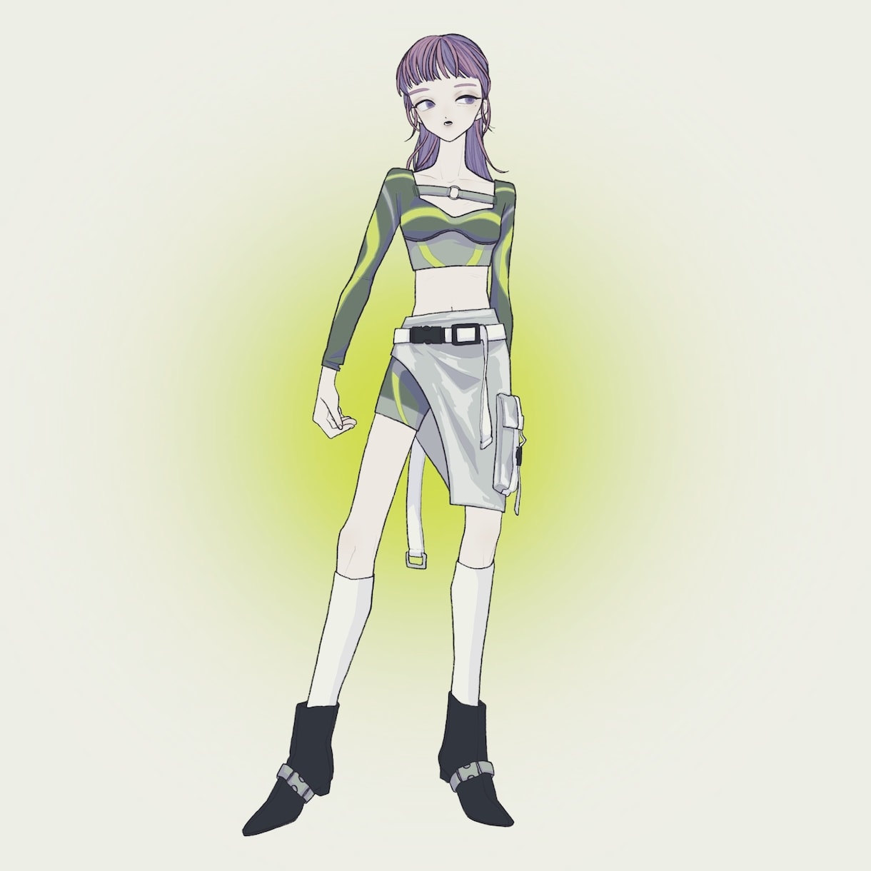 お洒落で個性的なファッションイラスト作成します お洒落で個性的な女の子たちを作成いたします。 イメージ6