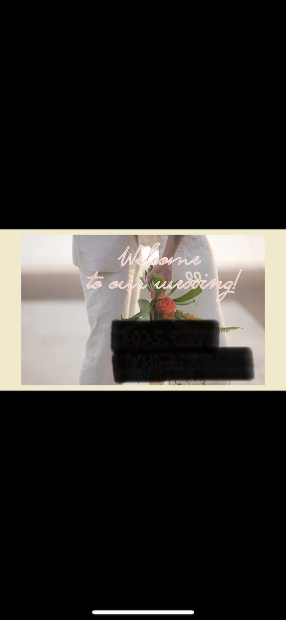 結婚式で流れる様々なテイストのお好み動画作ります ご自身のご要望に合わせて一緒に素敵な動画を作りましょう イメージ1
