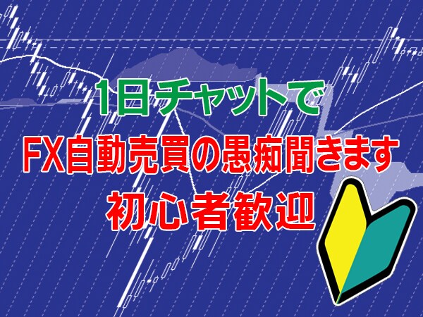 1日チャットでFX自動売買の愚痴聞きます FX、自動売買で思った事や困った事、全部聞きます！答えます！ イメージ2