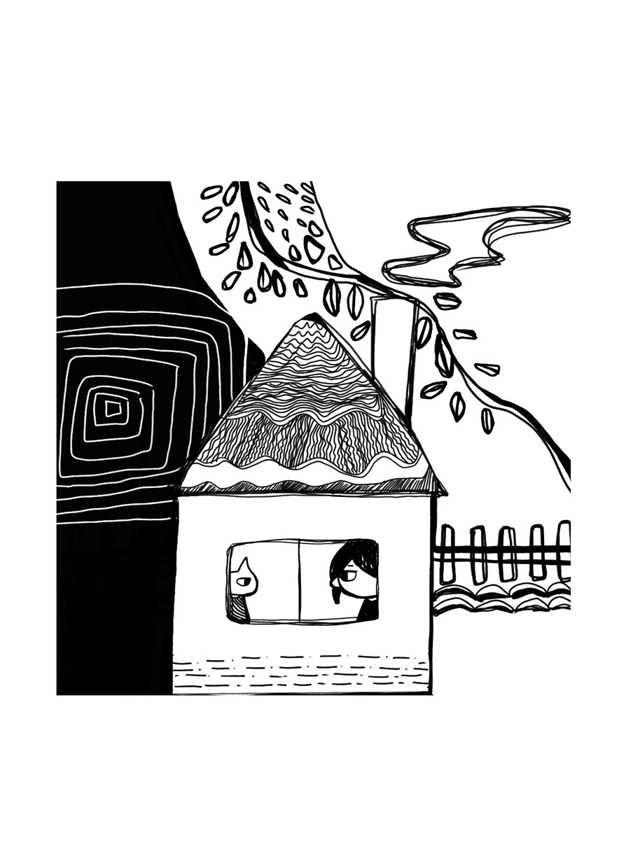 モノクロの世界観でイラスト制作いたします 少し寂しく、静かな空気感のあるイラストを描きます。 イメージ2