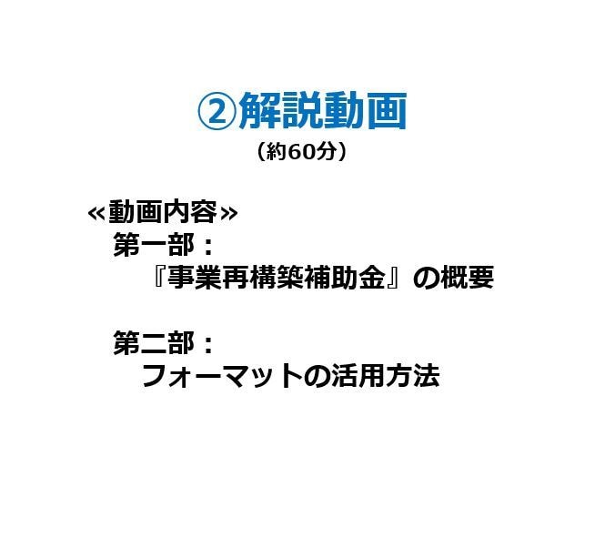 事業再構築補助金用「事業計画書の雛形」を販売します ～自分で書ける！事業計画書フォーマット！(※解説動画付き）～ イメージ6