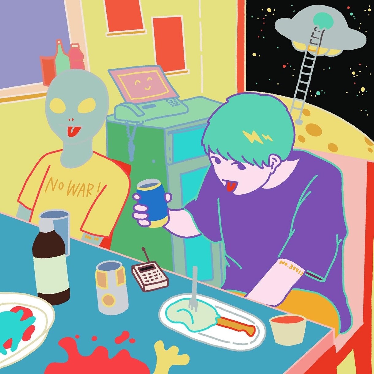 あなたの好きを凝縮したカラフルな絵を描きます 指定された写真(著作権フリー)を元にカラフルな絵を描きます イメージ6