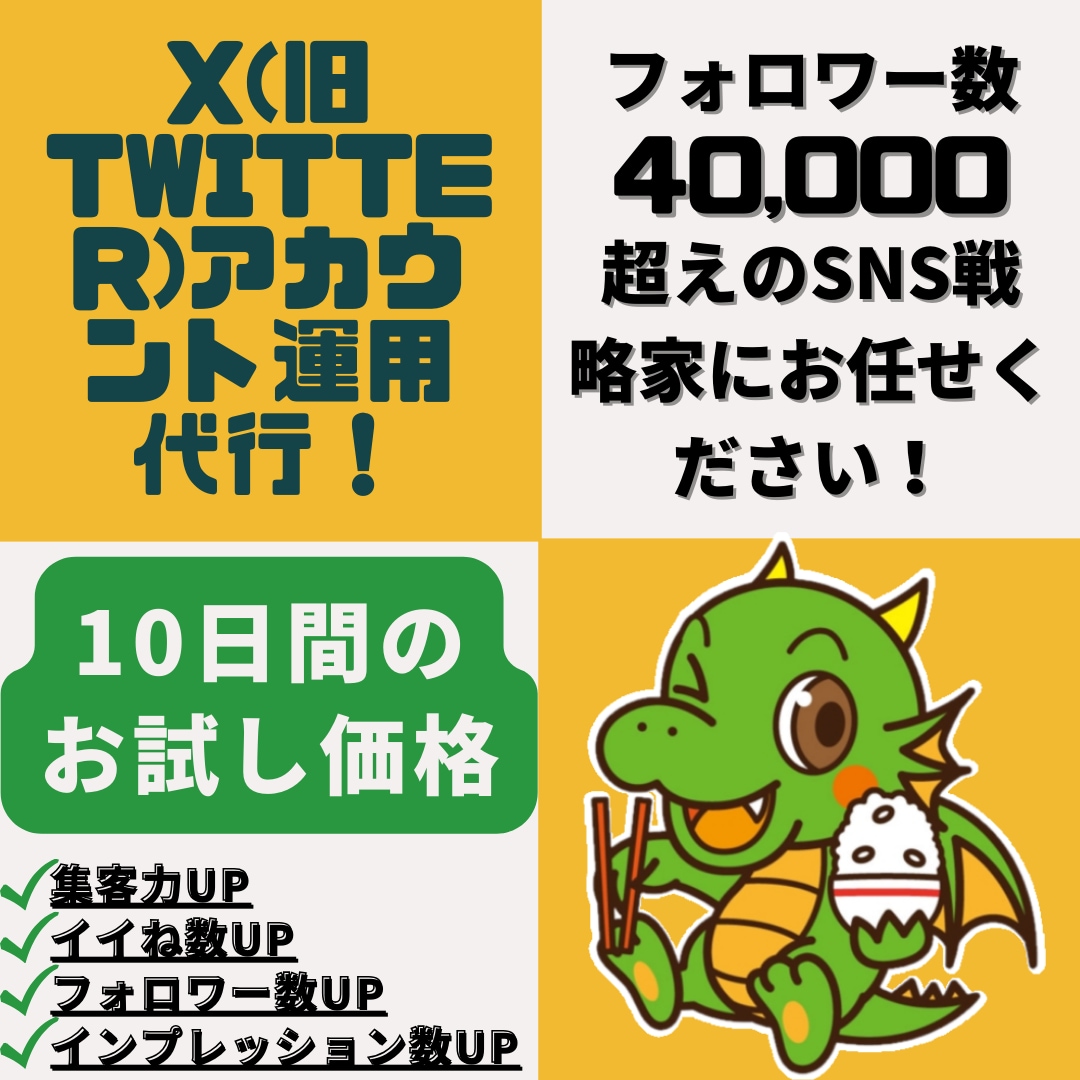 X（旧Twitter）運用をプロが本気で管理します 運用のプロが完全監修！安全かつ確実にフォロワーを獲得します！ イメージ1