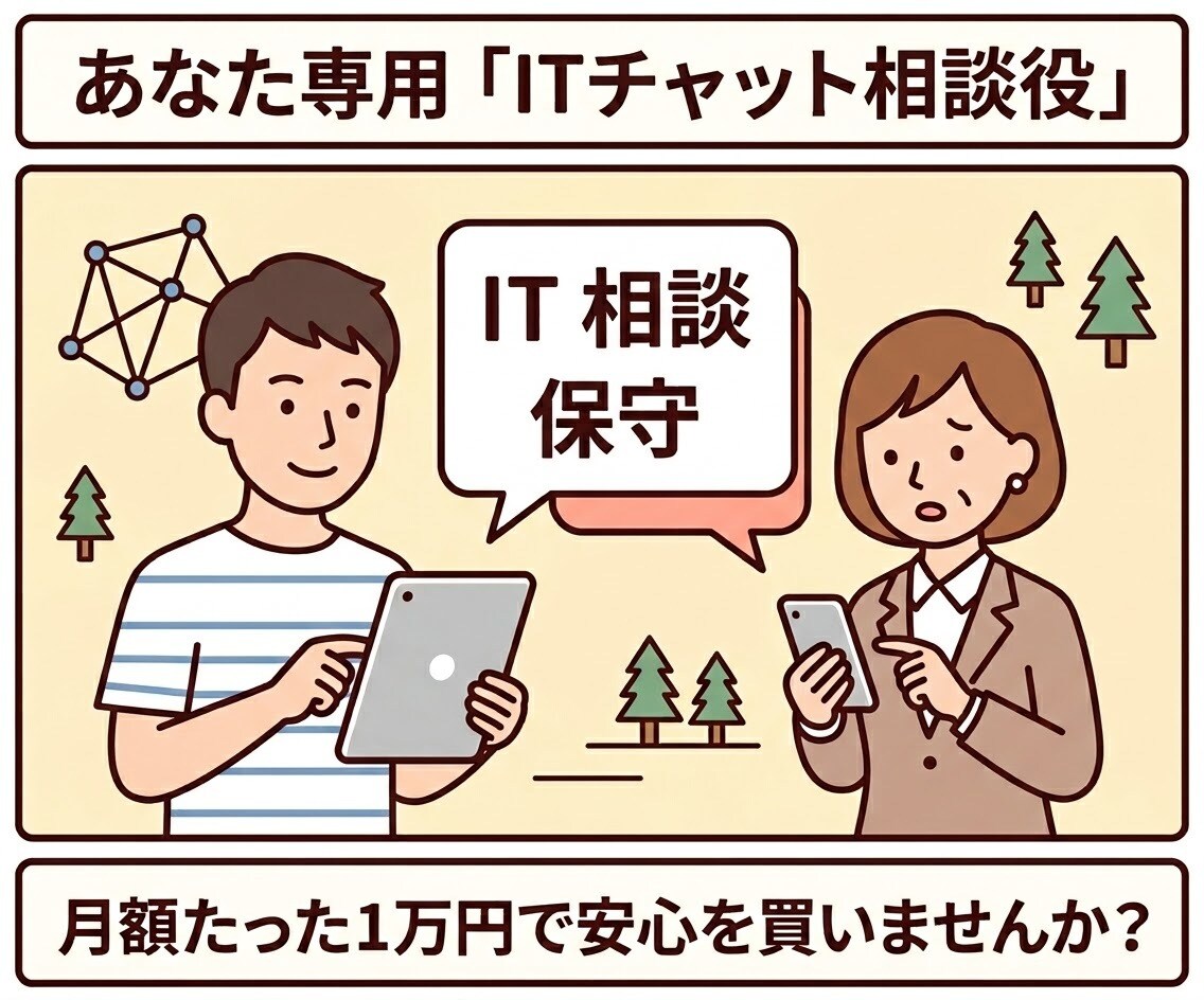 個人・店舗の専属「ITチャット相談役」になります パソコンやスマホの「これどうやるの？」をチャットで即解決！ イメージ1