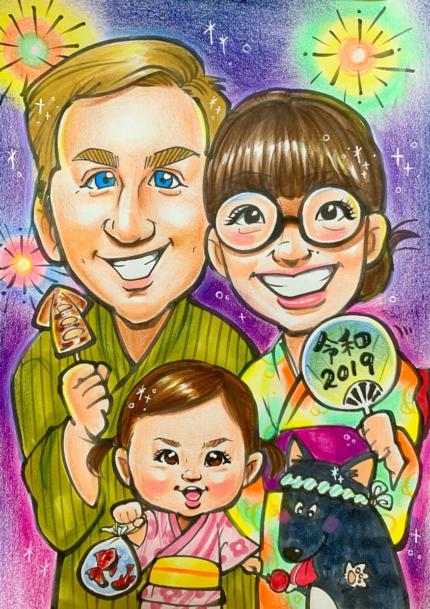プレゼントにお困りの方へ送ります 世界で1枚の似顔絵で気持ちを届けよう！ イメージ3