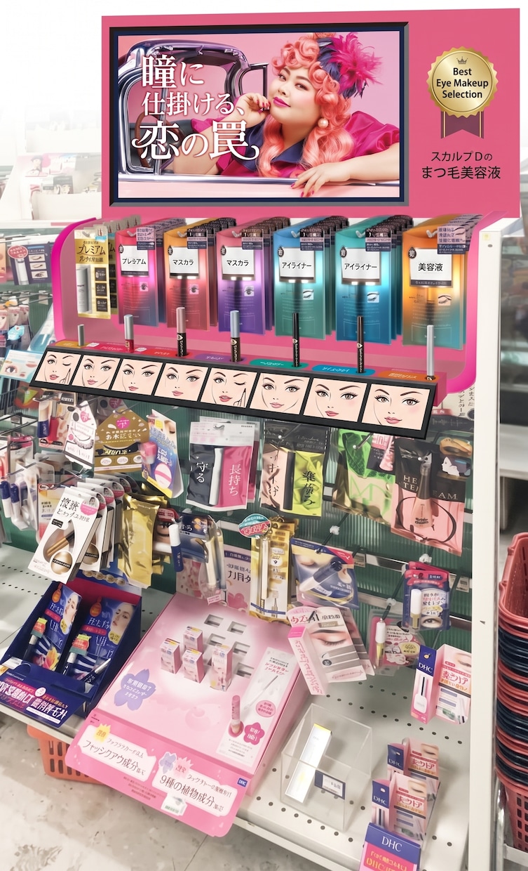 店頭什器・定番エンド棚の3Dパース作成します 流通・ゴンドラ規格寸法に準拠！バイヤー商談用パースを特急作成 イメージ6