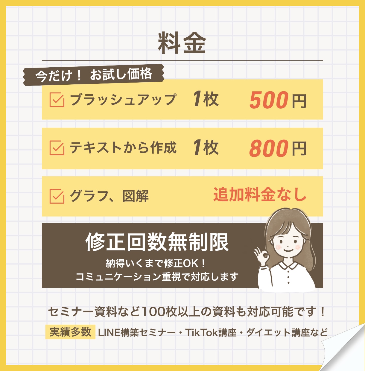 忙しいあなたの代わりに資料作成します 修正無制限＆丁寧対応で安心の資料作成 イメージ2