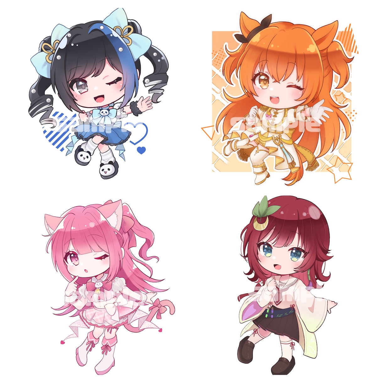 キラキラかわいい女の子お描きします アイドル運営活動やVtuberさんにおすすめです！ イメージ5