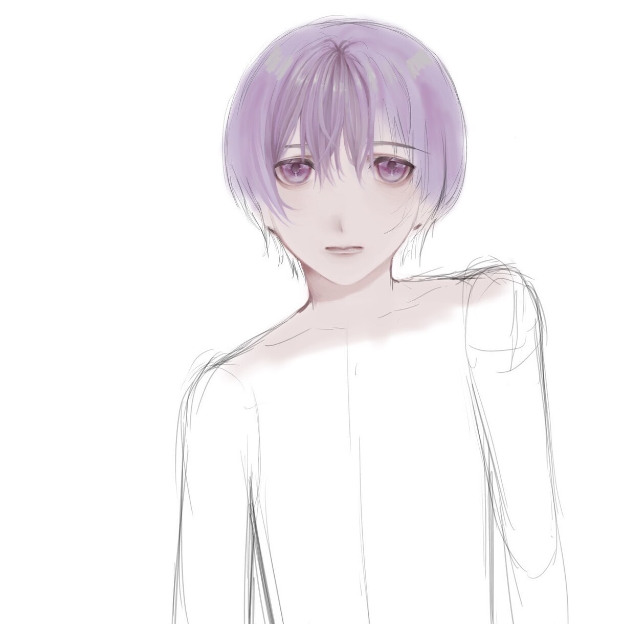 透明感があるイラストをえがいています 髪の毛の塗りにこだわっています イメージ2