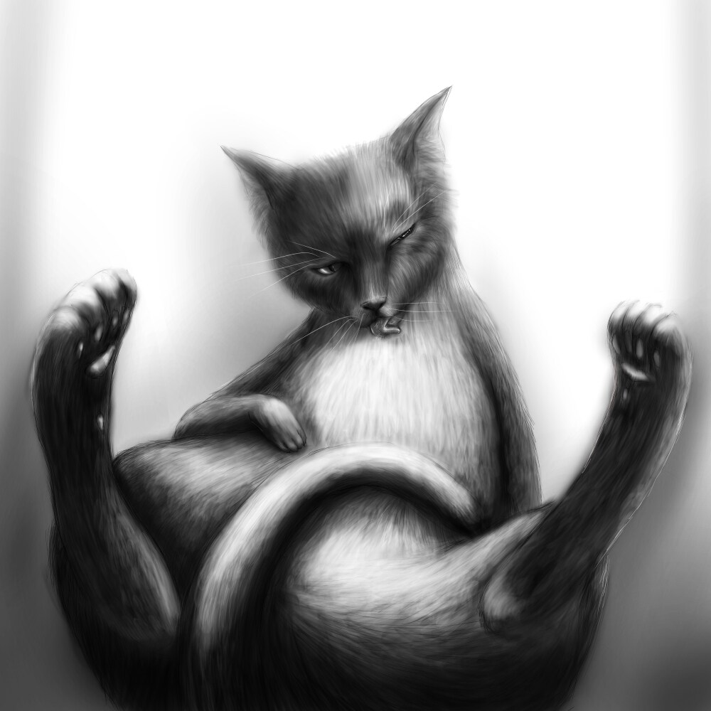 人物、動物などの白黒デジタルイラストをお描きします 想像上の生物でもオリジナル設定の何かでも大丈夫です イメージ2