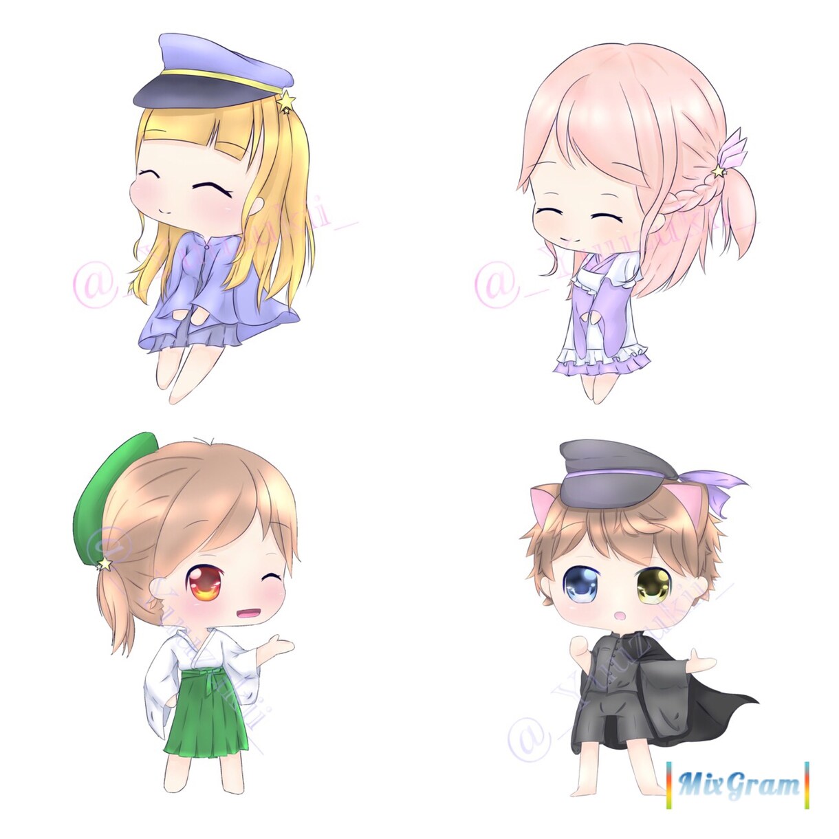 アイコン,オリジナルイラスト描かせていただきます 男女どちらでも/オリキャラなどを参考に イメージ5