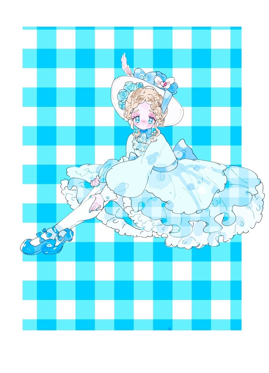 可愛いイラストを描きます フリルなどの細かい衣装も丁寧に仕上げさせていただきます イメージ1