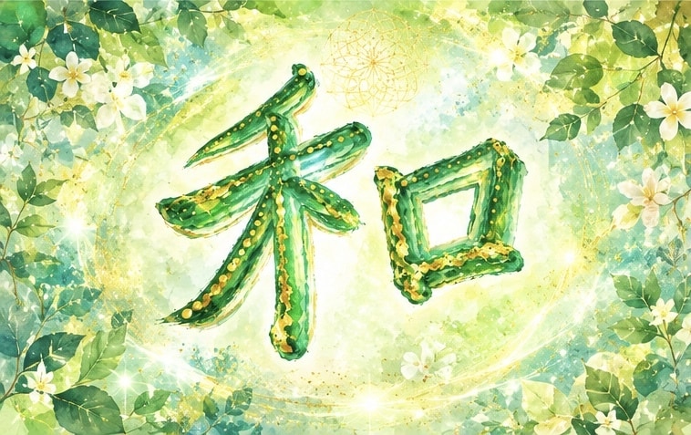 毎月届くお守り。開運の輝和文字データをお届けします チャネリングで導く月の言葉。2色の限定壁紙と御神託メッセージ イメージ3