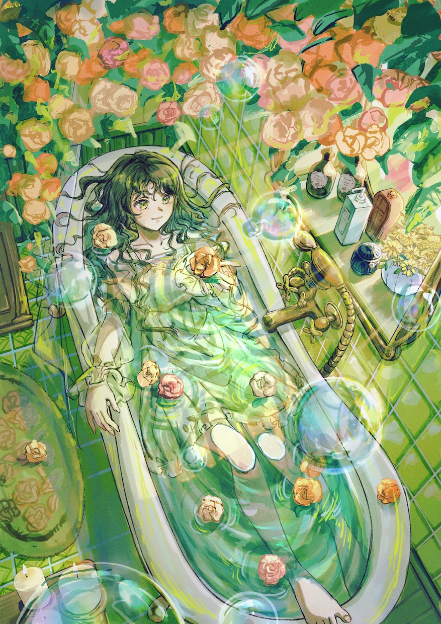 バストアップ〜背景付きまで！イラスト制作いたします アンティーク・和風な世界観が得意です！ イメージ2