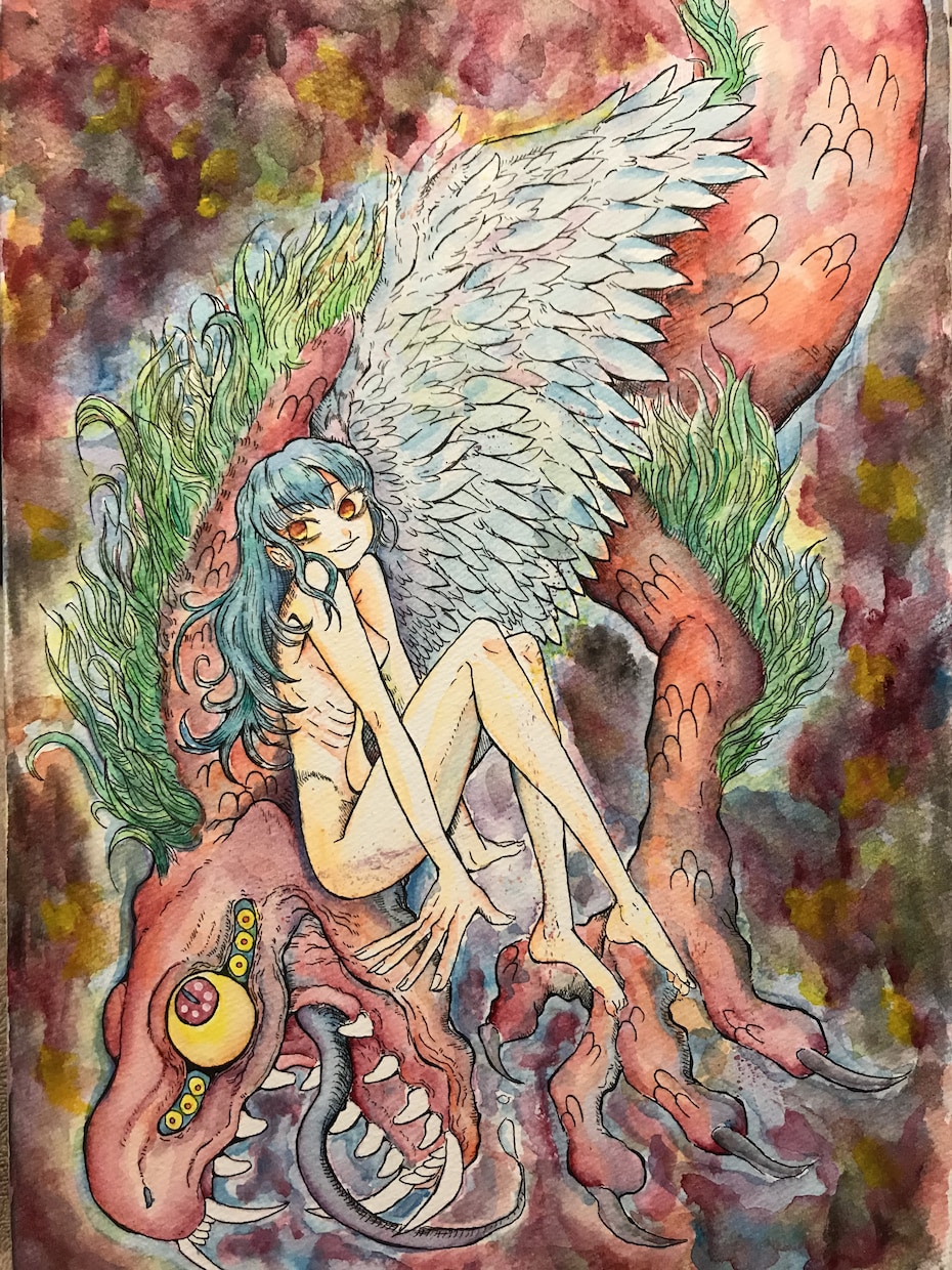 アナログでイラストを描きます ペン画で現存する動物や幻想的な動物を描きます。 イメージ1