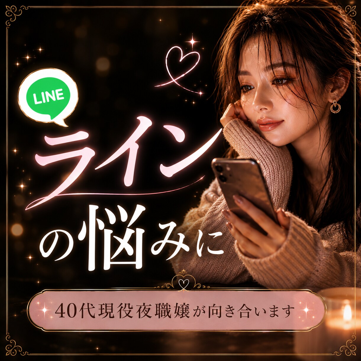 40代現役夜職嬢が男性心理でLINE添削します 既無・温度差・追いLINE…40代現役夜職嬢が恋愛を客観分析 イメージ1