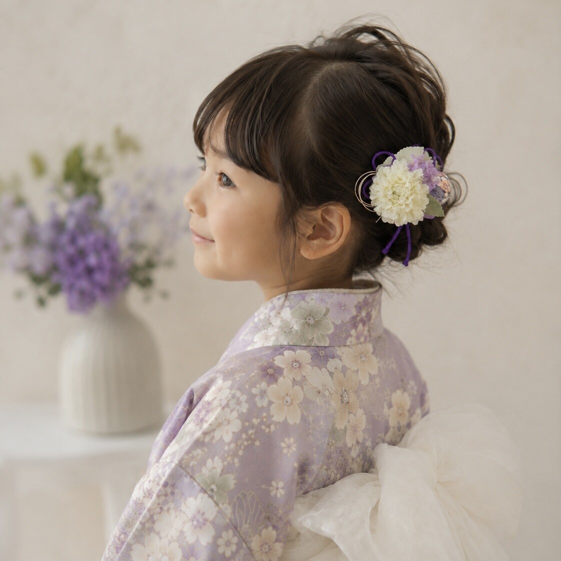 オーダーメイドでお子様用ヘアクリップを創ります 七五三、結婚式の参列、ママとおそろいのヘアクリップ イメージ5