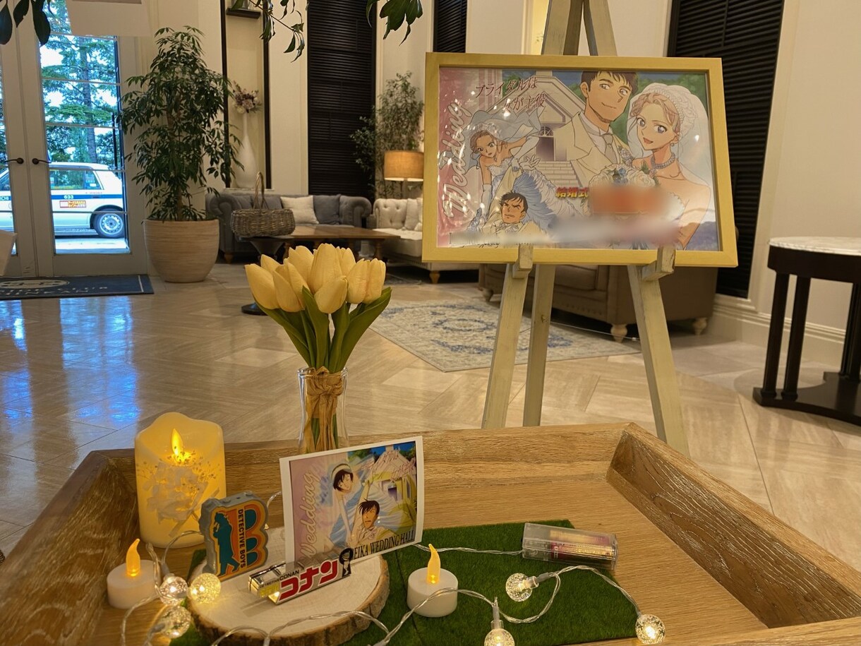 お好きな漫画・アニメ風のウェルカムボードを描きます 「大好き」を詰め込みましょう！ イメージ4