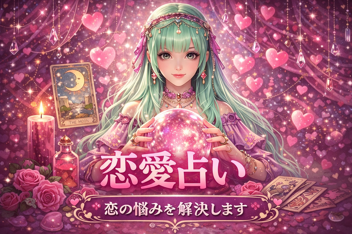 60分！恋愛に関するご相談占います 片思い、恋人、復縁、新しい出会い、次に付き合う人、など。 イメージ1