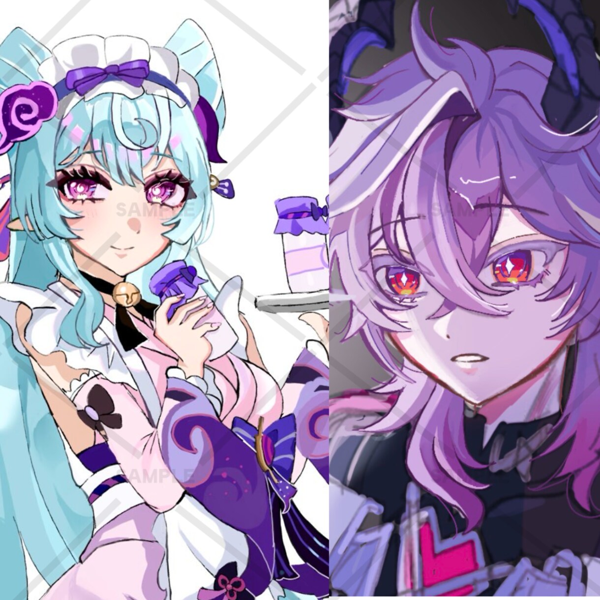 色々なイラスト可能な限り描かせていただきます アイコン、立ち絵等描かせていただきます！ イメージ1