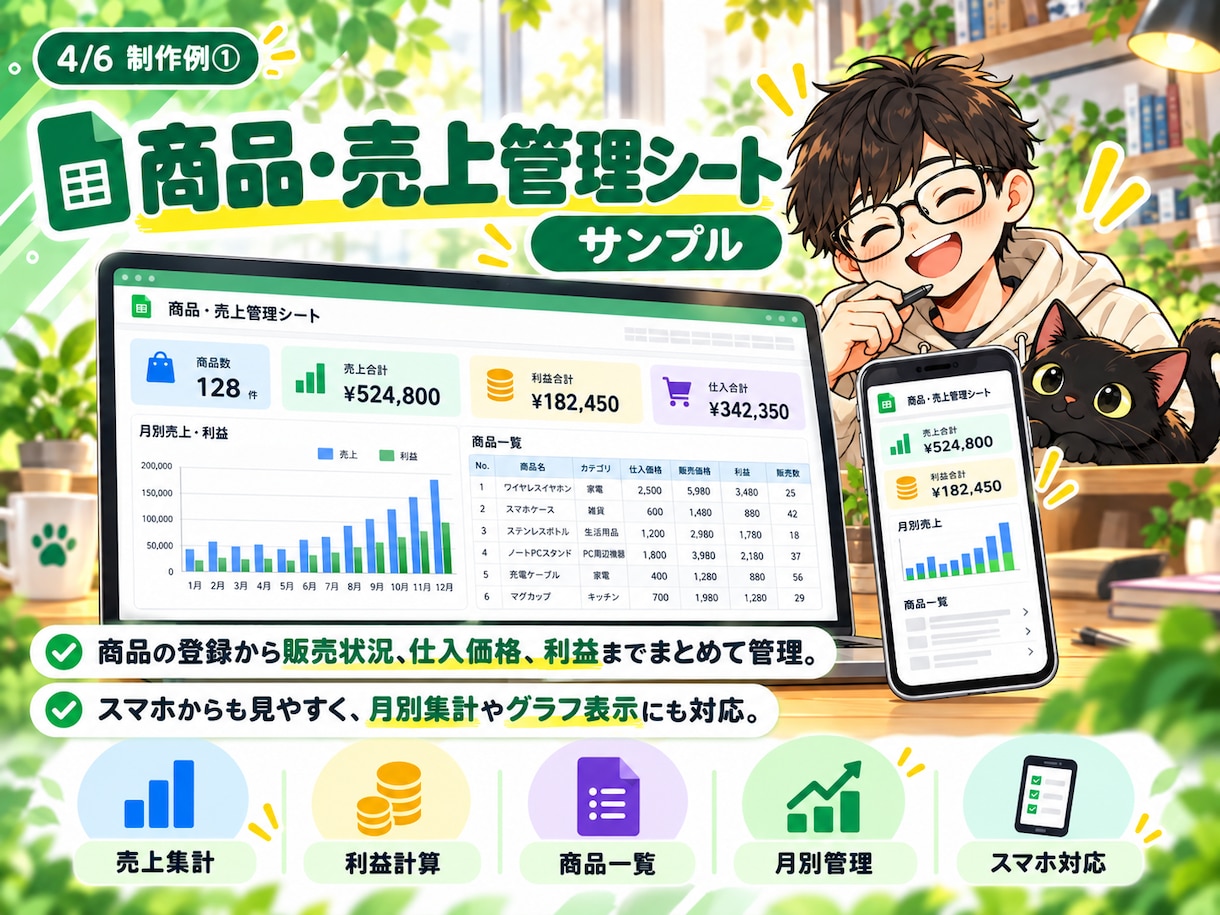 面倒な管理・集計をスプレッドシートで自動化します 先着3名限定｜実績づくり価格3,000円 イメージ4