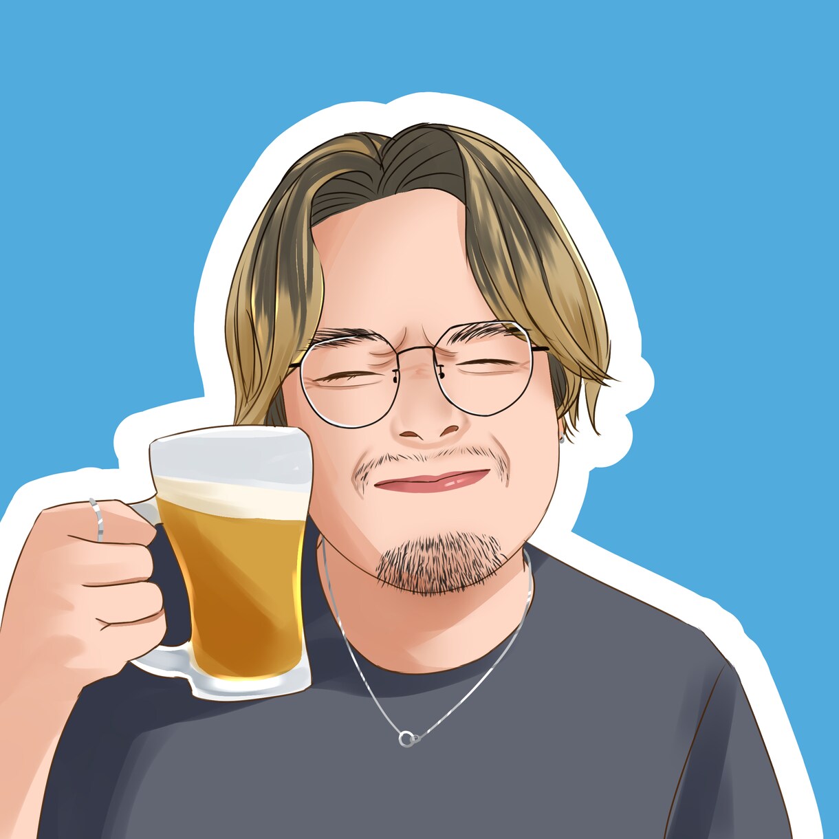 SNSに使えるアイコンを描きます 厚塗り風で少しリアルなイラストです！ イメージ1