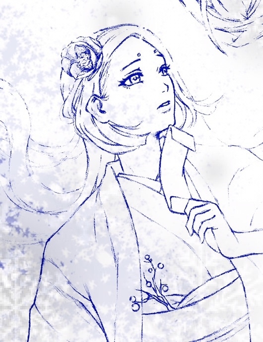 アナログ単色の線画で盛った似顔絵お描きします ☆壁紙・アイコン・サムネ・プレゼントなどに目を惹く1枚を☆ イメージ3