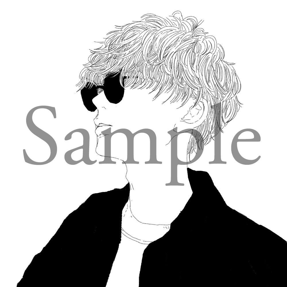 顔を出さないモノクロアイコン描きます 【アイコン】【お名刺】におすすめ！ イメージ5