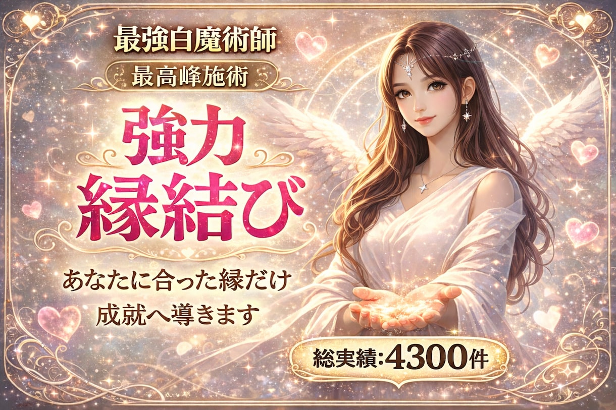 最強白魔術“強力縁結び” 貴方に合った縁結びします 相手から選ばれる強力霊視＋開運白魔術協力縁結び3日間 イメージ2