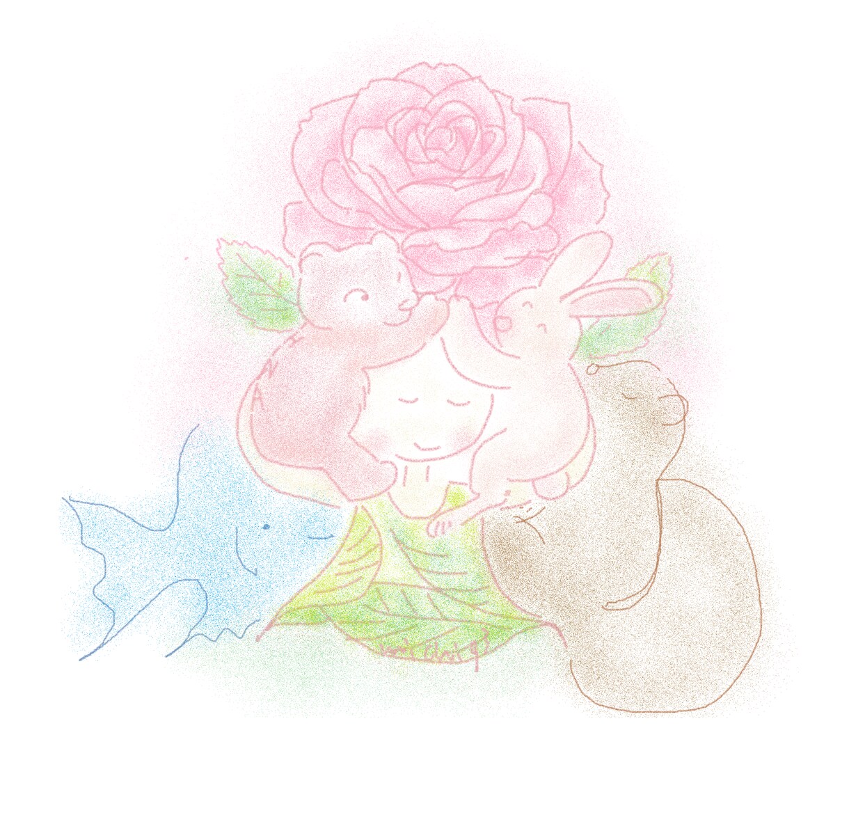 あなたの好きな動物のイラストを描き方ます 好きなものを集めて世界で一つのポートレートイラスト イメージ8