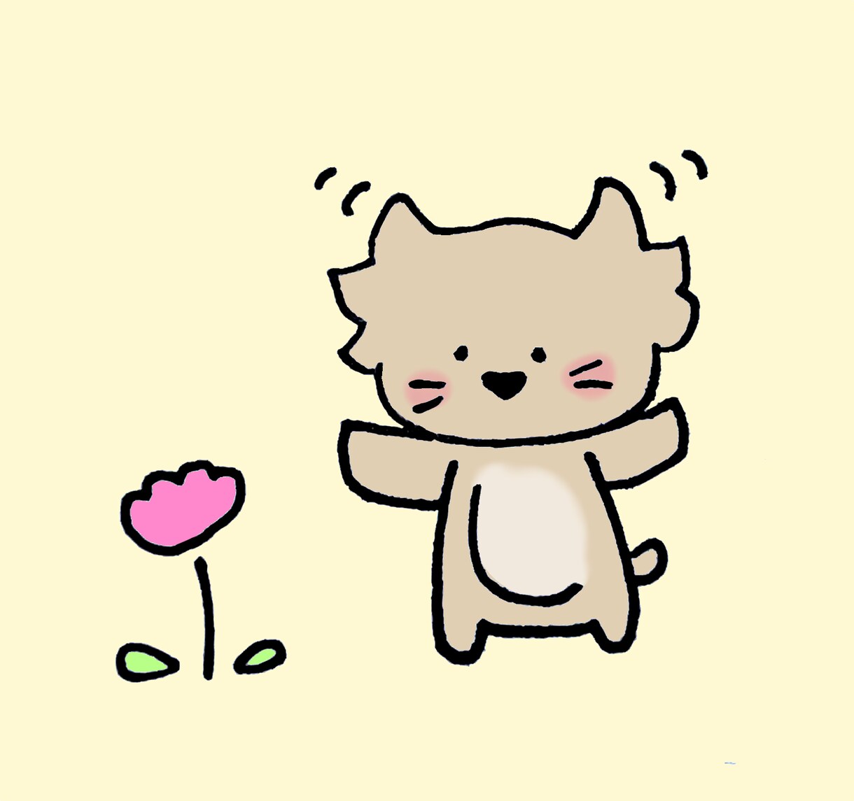 シンプルで可愛らしいイラストを描きます ただシンプルにどこかほんわか優しい気持ちになる絵を描きます。 イメージ1