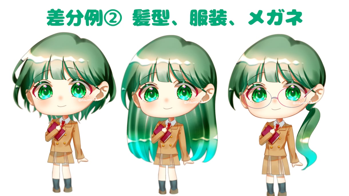 グッズなどに使える！可愛いミニキャラを描きます 様々な用途に合ったミニキャラをお作りします！ イメージ6