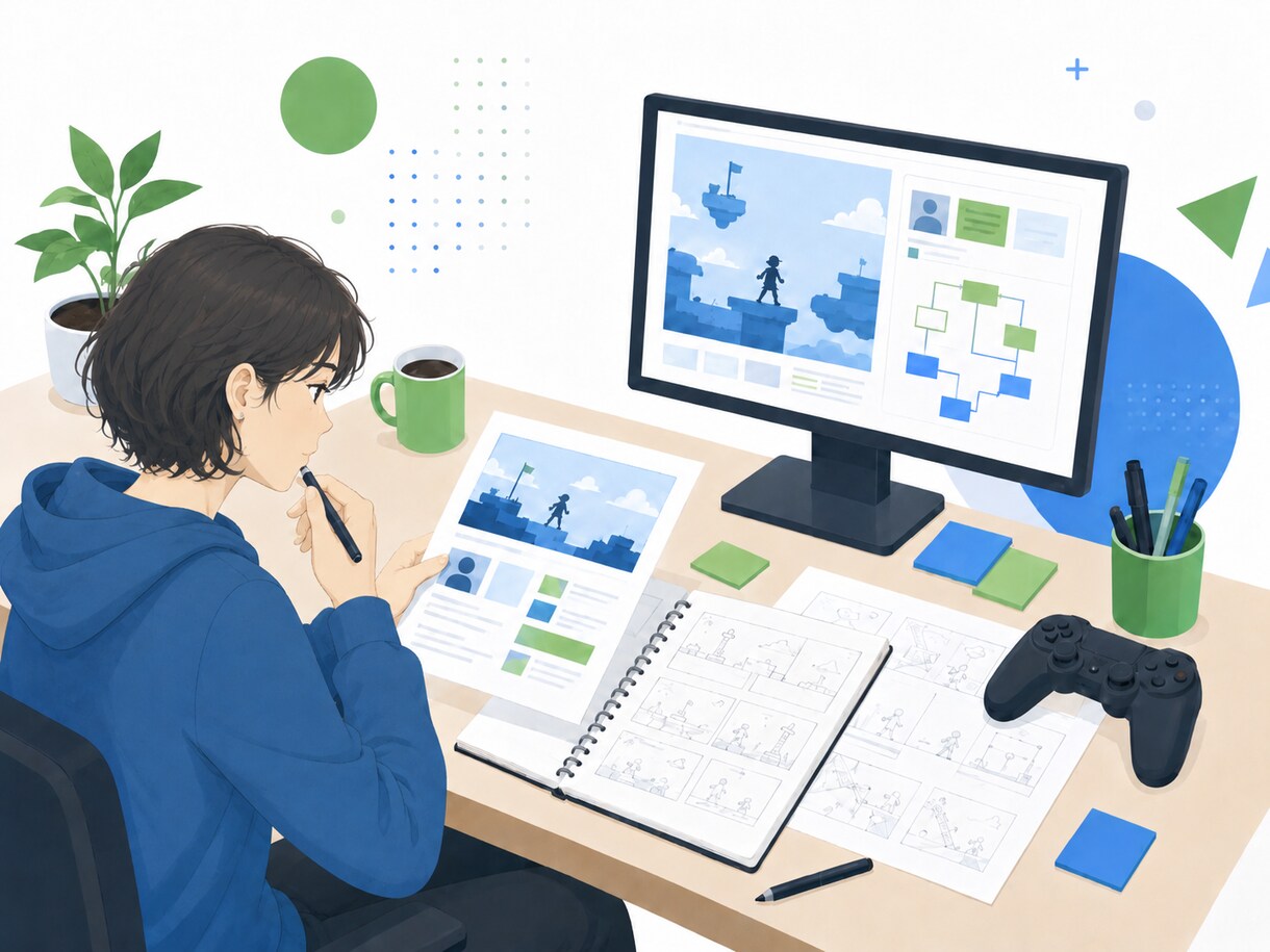 就活生向け　ゲーム企画アイデアをライト診断します 現役ゲームデザイナーがあなたのゲーム企画案にフィードバック！ イメージ1