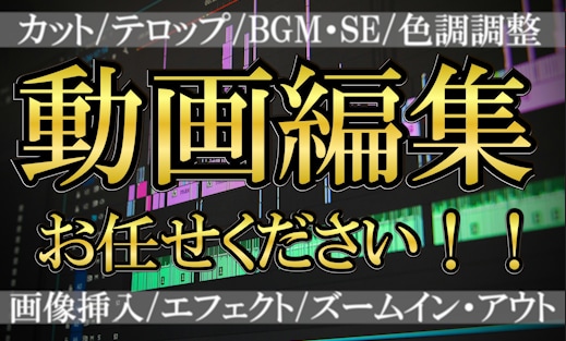 ショート動画を編集します テンポが良くて繰り返し観たくなる！ イメージ1