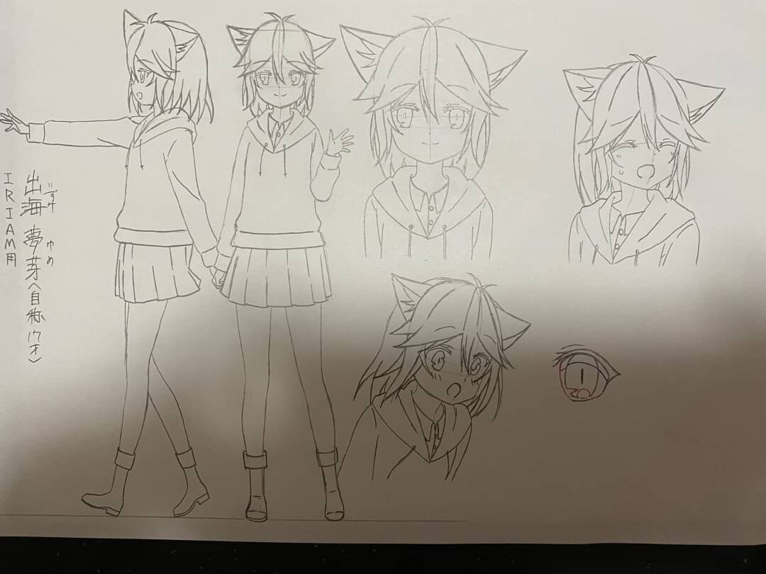 キャラクターの立ち絵(正面、横、後)、表情描きます キャラクター(3面図)描きます！ イメージ2