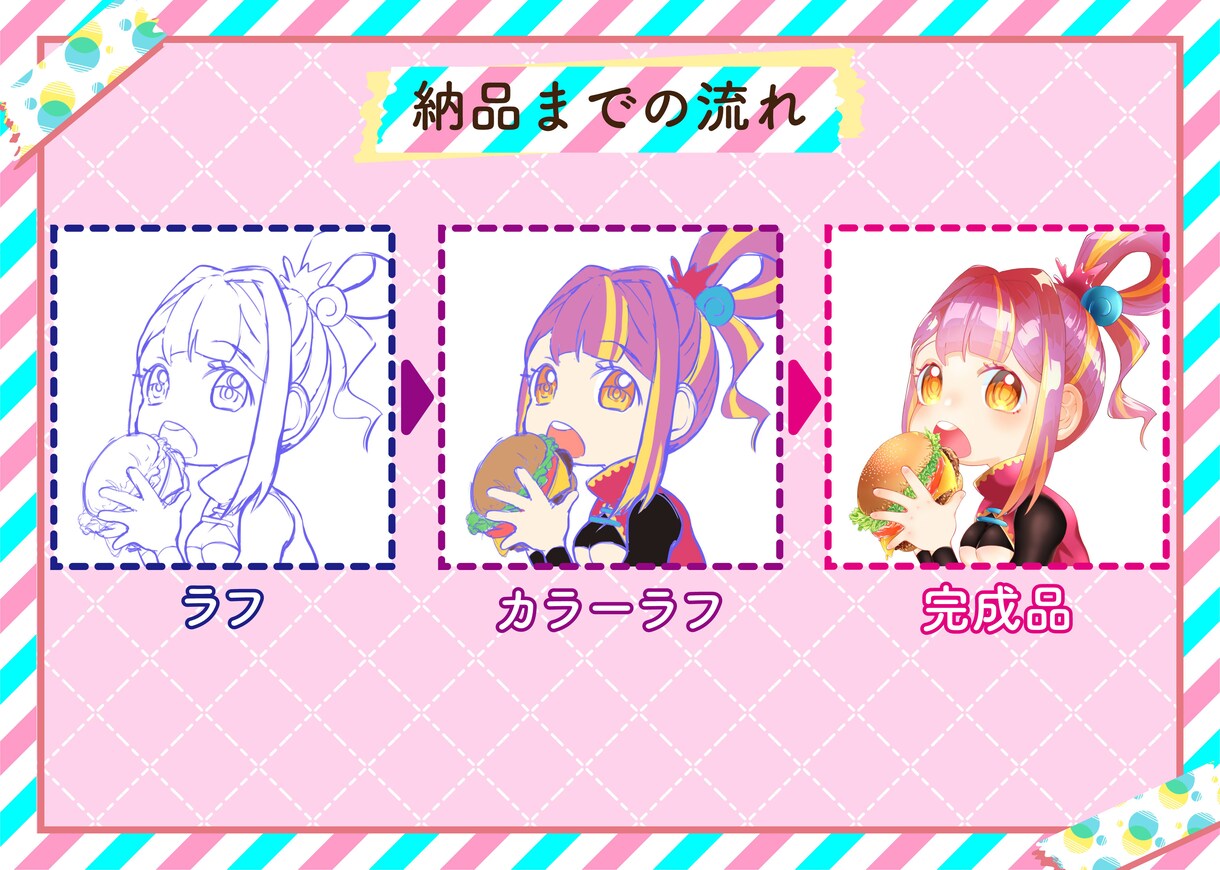 みにかわイラスト描きます アイコン、キャラクターデザイン、などなど！ イメージ5