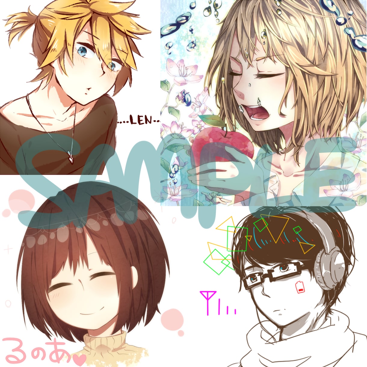 SNS等に使えるアイコン描きます ＊あなた専用のオリジナルアイコンお描きします＊ イメージ2