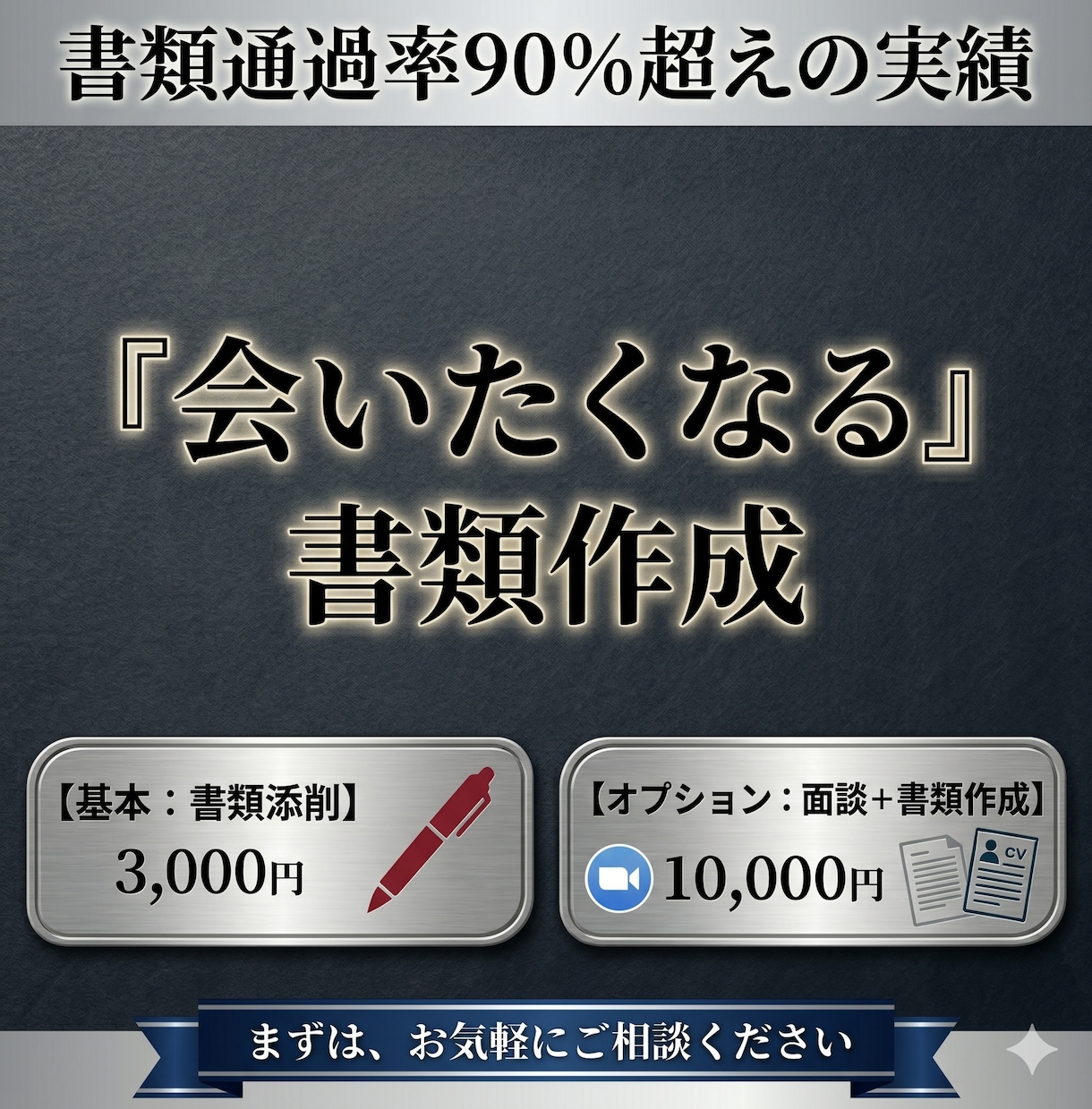 年収3倍を実現した転職戦略で書類を作ります 360万→1,100万。実体験から添削します イメージ1